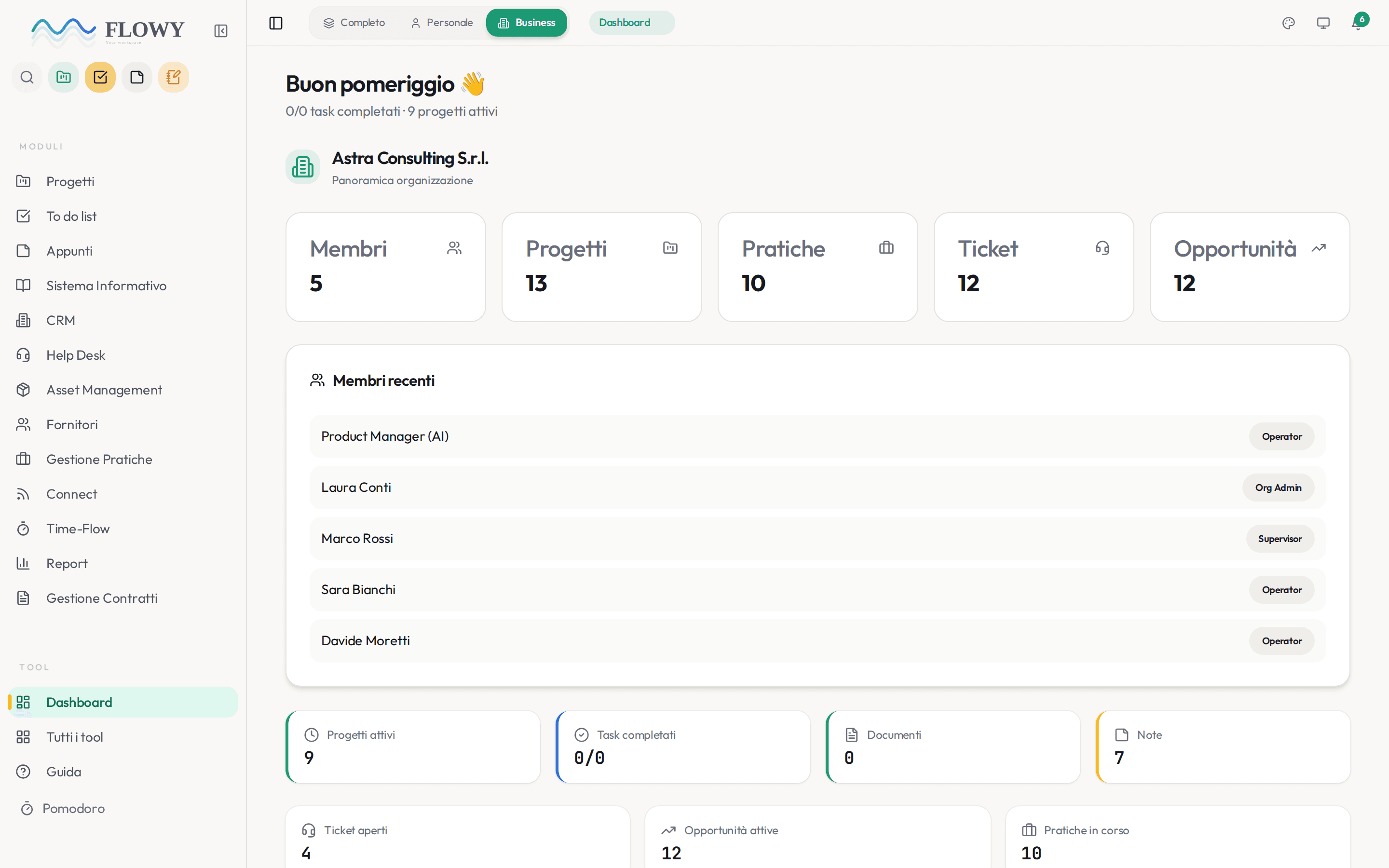 Organize your work: projects, notes, tasks. All connected.